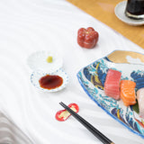 Seikou Kiln Hokusai Wave Kutani Rectangle Plate - MUSUBI KILN - Handmade Japanese Tableware and Japanese Dinnerware