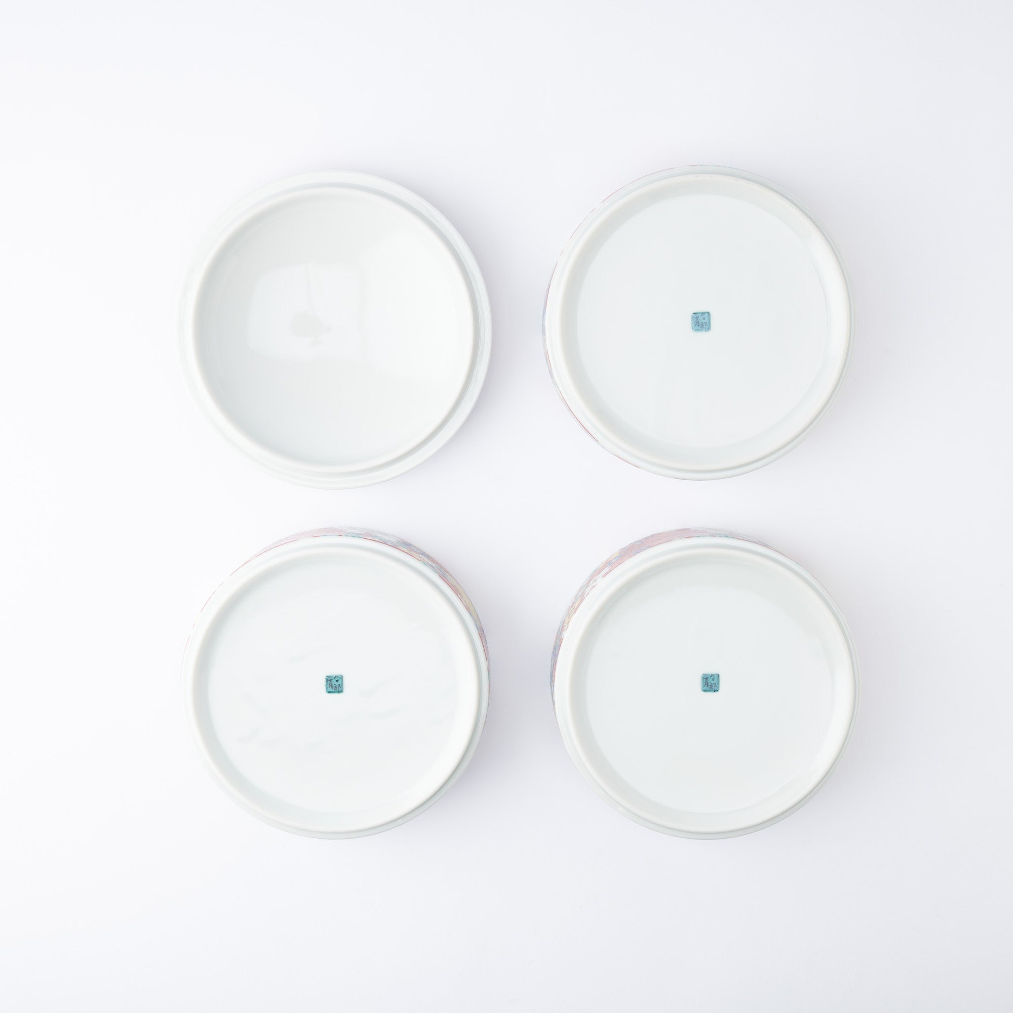 Seikou Kiln Red Hanazume Kutani Three Tiers Jubako Bento Box - MUSUBI KILN - Quality Japanese Tableware and Gift