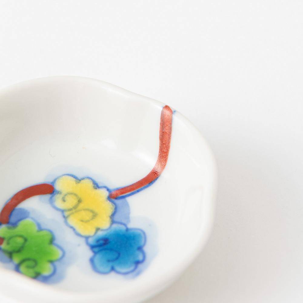 Soukyu Kiln Kozuke Kutani Sauce Plate - MUSUBI KILN - Handmade Japanese Tableware and Japanese Dinnerware