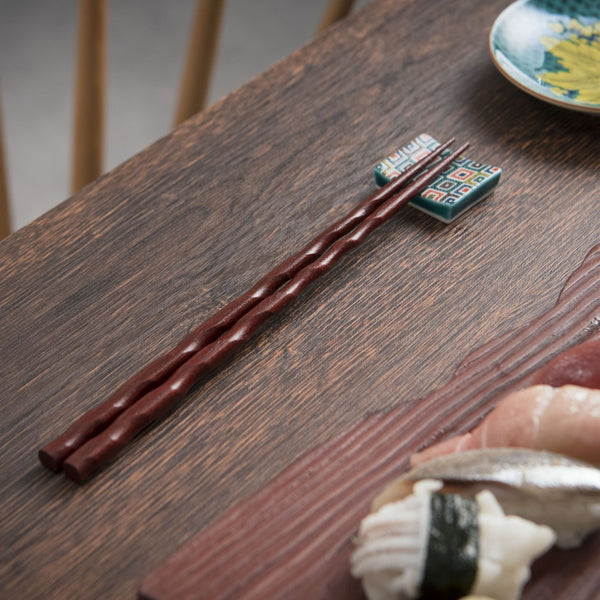 Yamanaka Lacquer Twisted Chopsticks - MUSUBI KILN - Handmade Japanese Tableware and Japanese Dinnerware