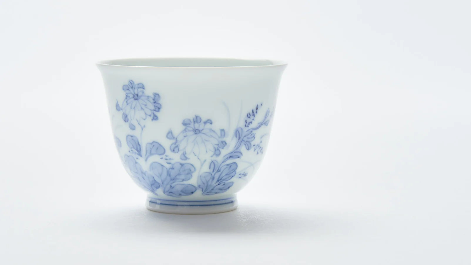 Graceful Blue and White Fine Porcelain