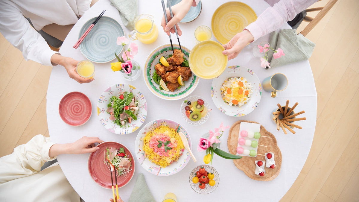 Colorful Spring Lunch Lunch Party in Pretty Spring Colors