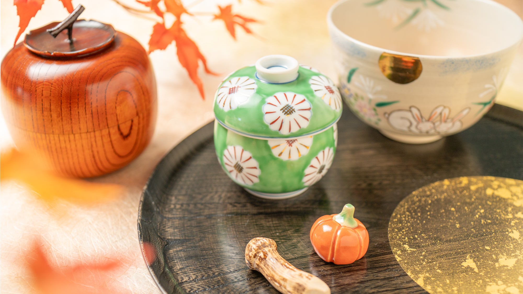 Japanese Motif with Fall Inspiration  - MUSUBI KILN