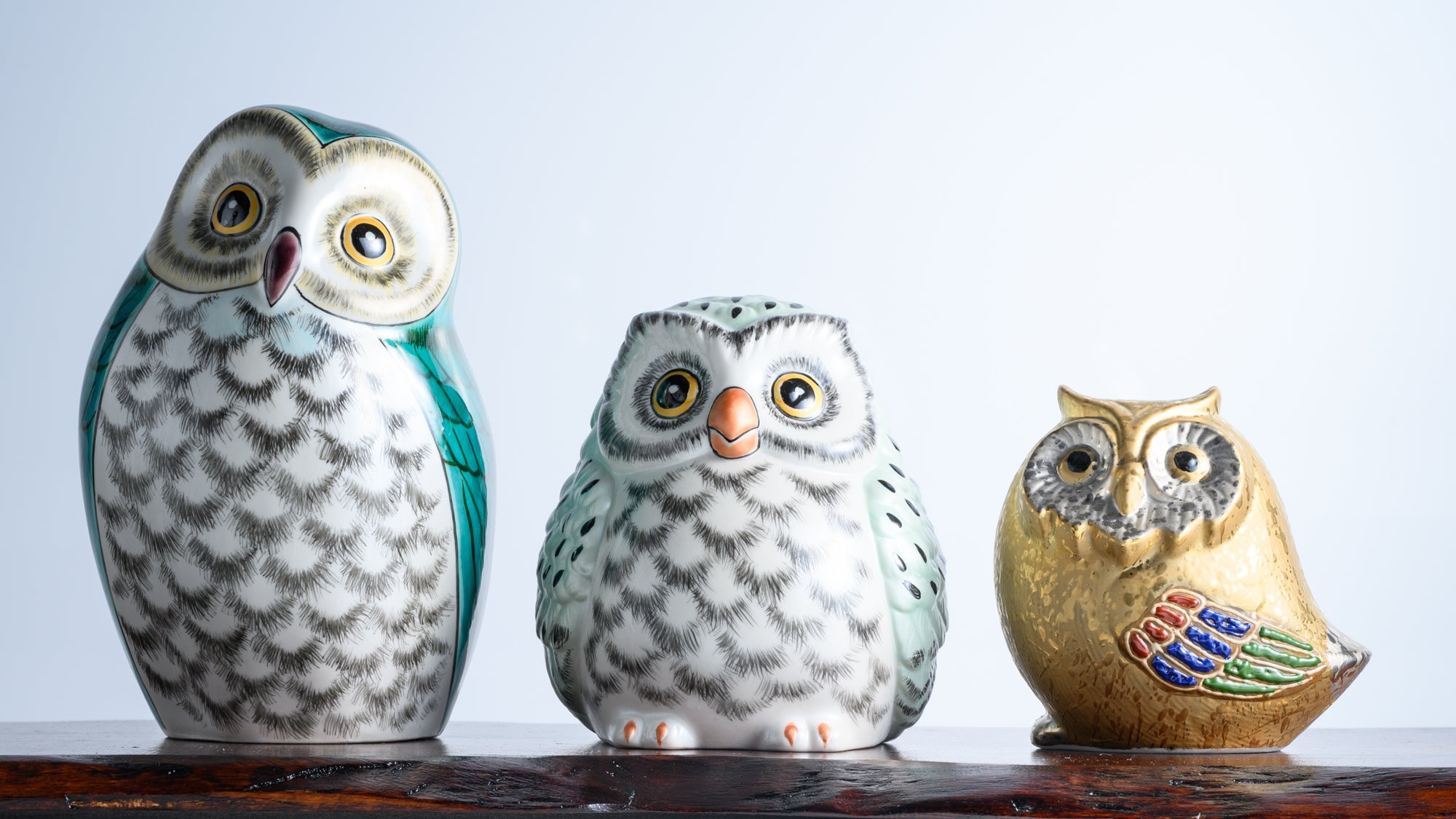 Meiselman Owl ceramic outlets figurines 9.5 in