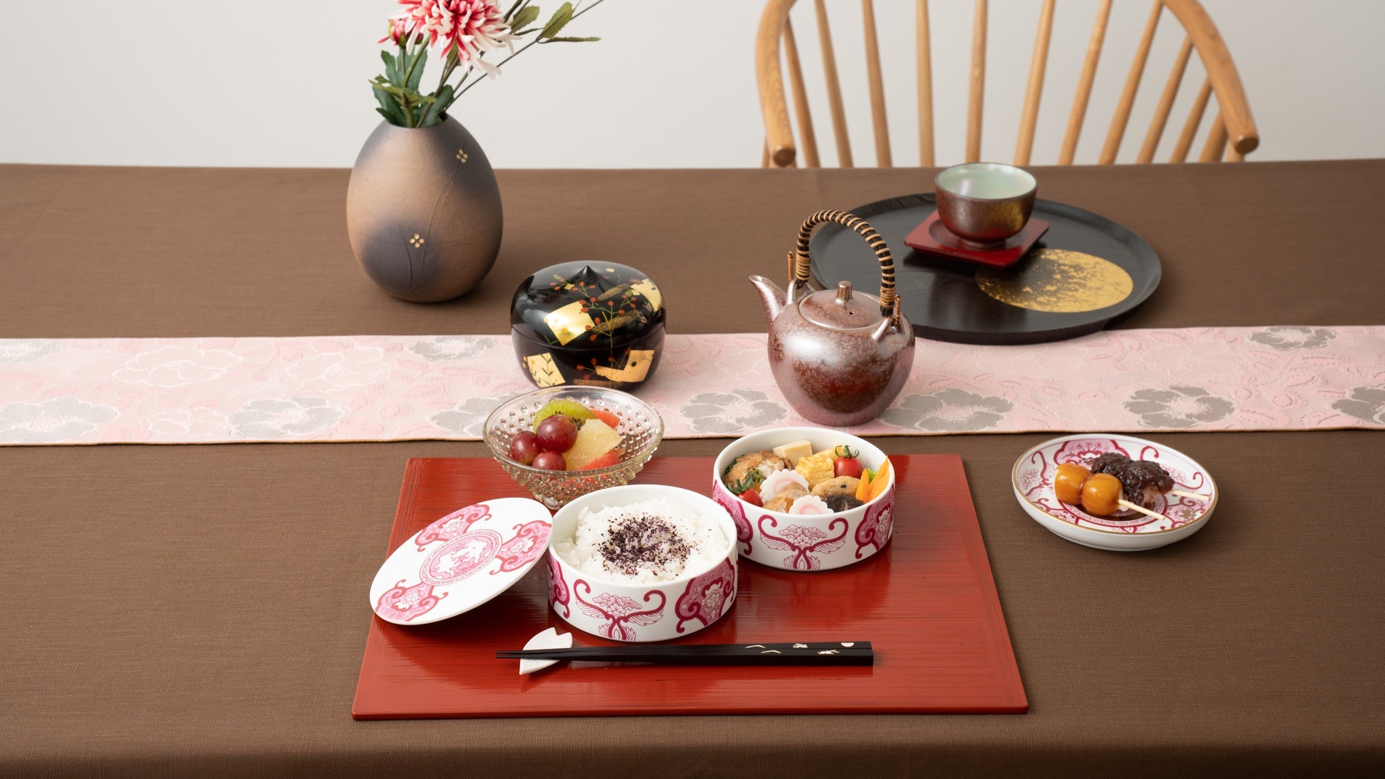 Jubako Bento Lunch with Arita Porcelain Lab Japan Series for Autumn