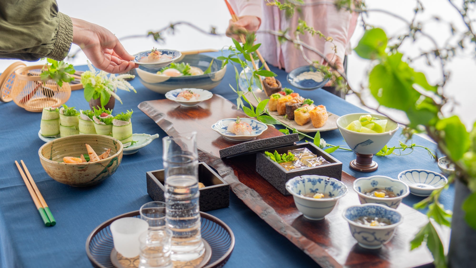 Breezy Bites: Summer in Blue-and-White