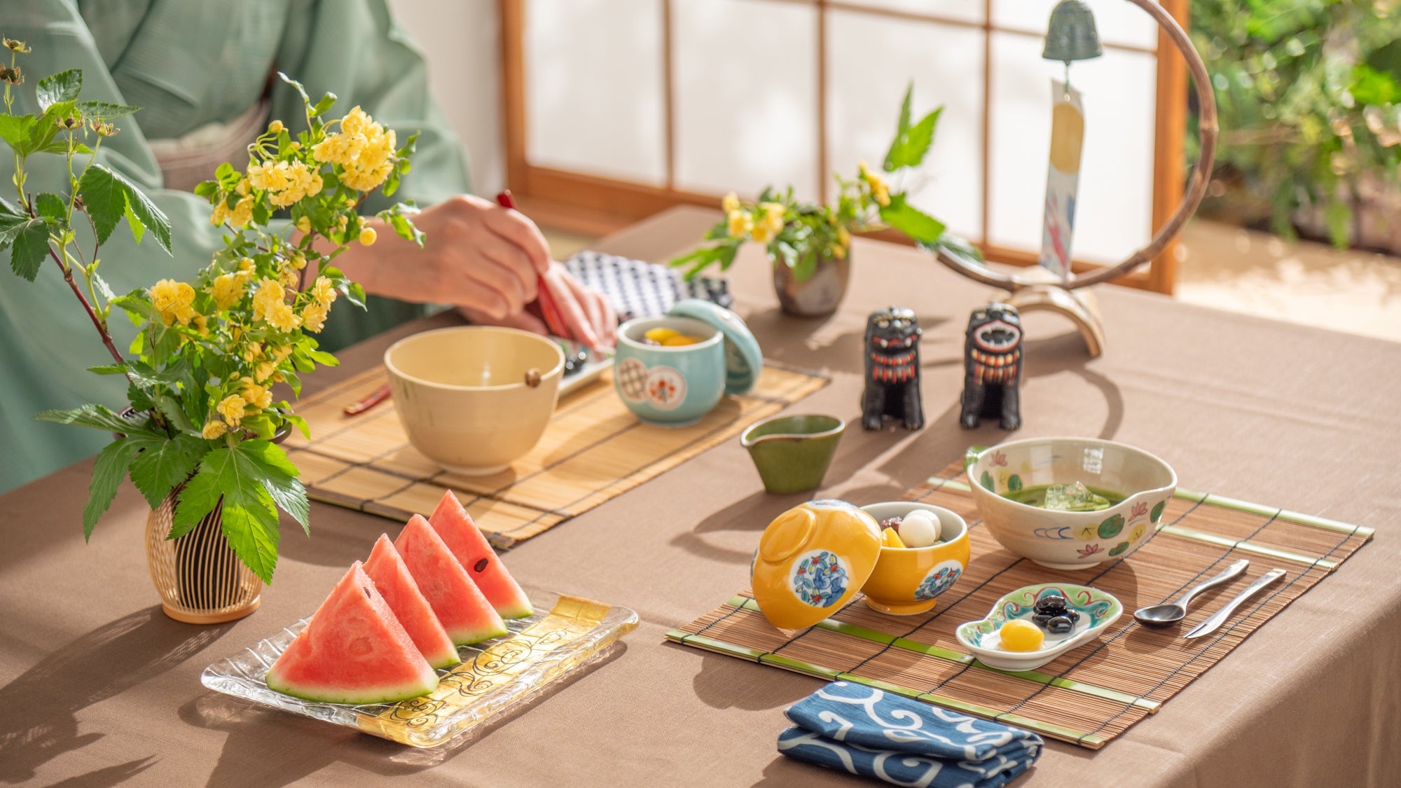 Summer Sips in Adorable Matcha Bowls