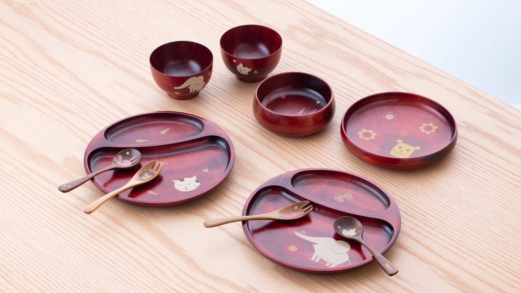 Yamanaka Lacquerware Animal Design Series