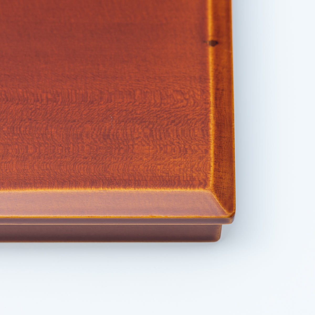 Golden Amber Double-Rim Rectangular Tray　