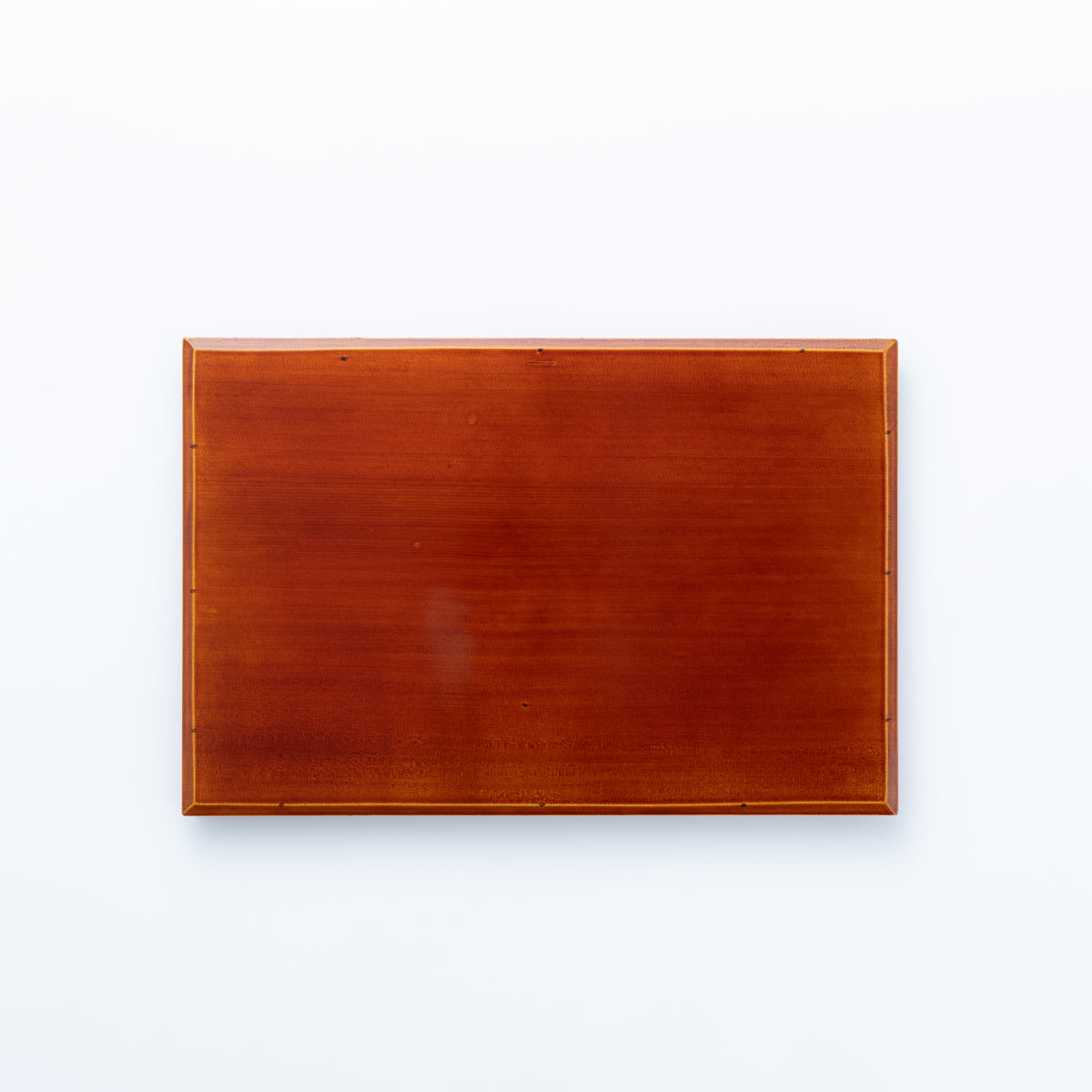 Golden Amber Double-Rim Rectangular Tray　