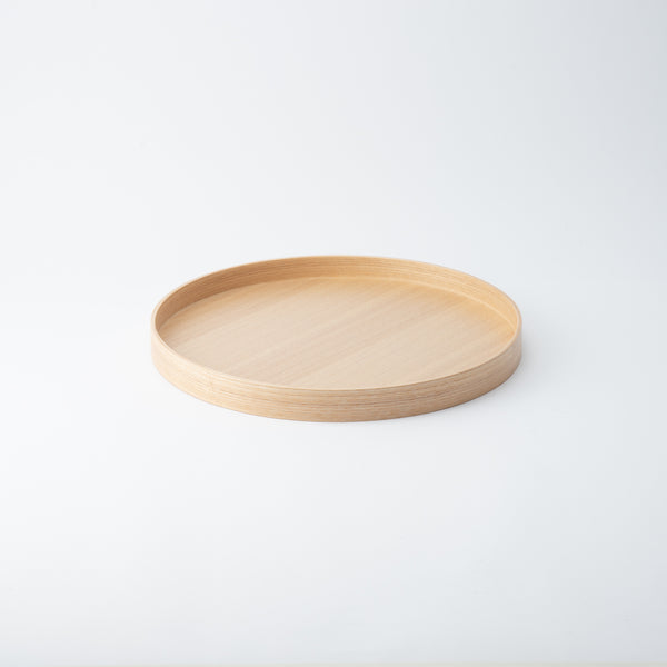 Japanese Ash Echizen Lacquerware Round Tray