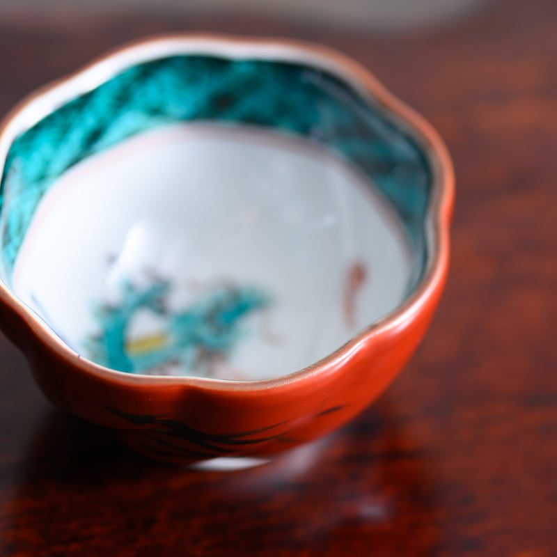 Mitsui Tamekichi Plum-Shaped Dragon Guinomi Sake Cup