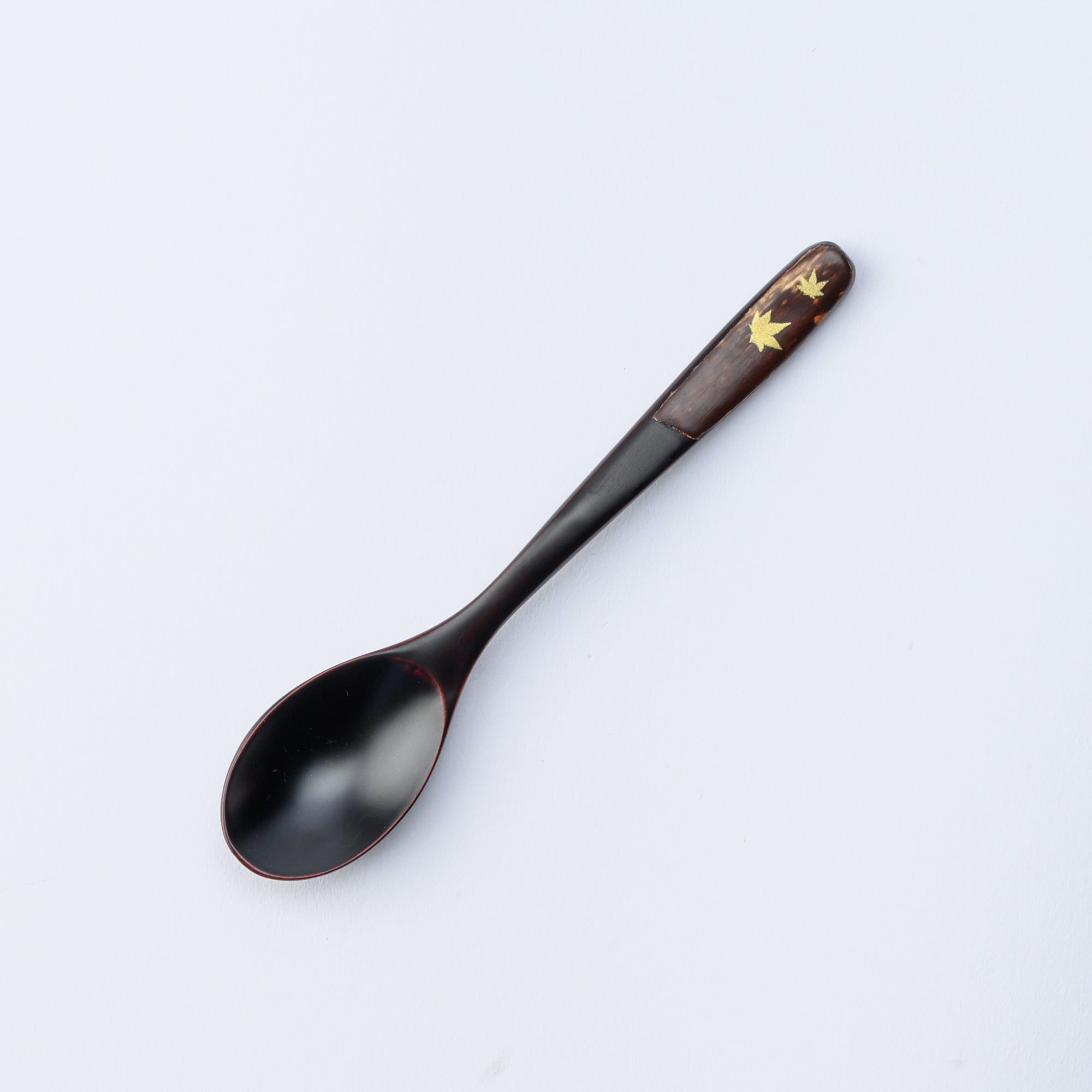 Musubi Mono Golden Maple Leaf Dessert Spoon