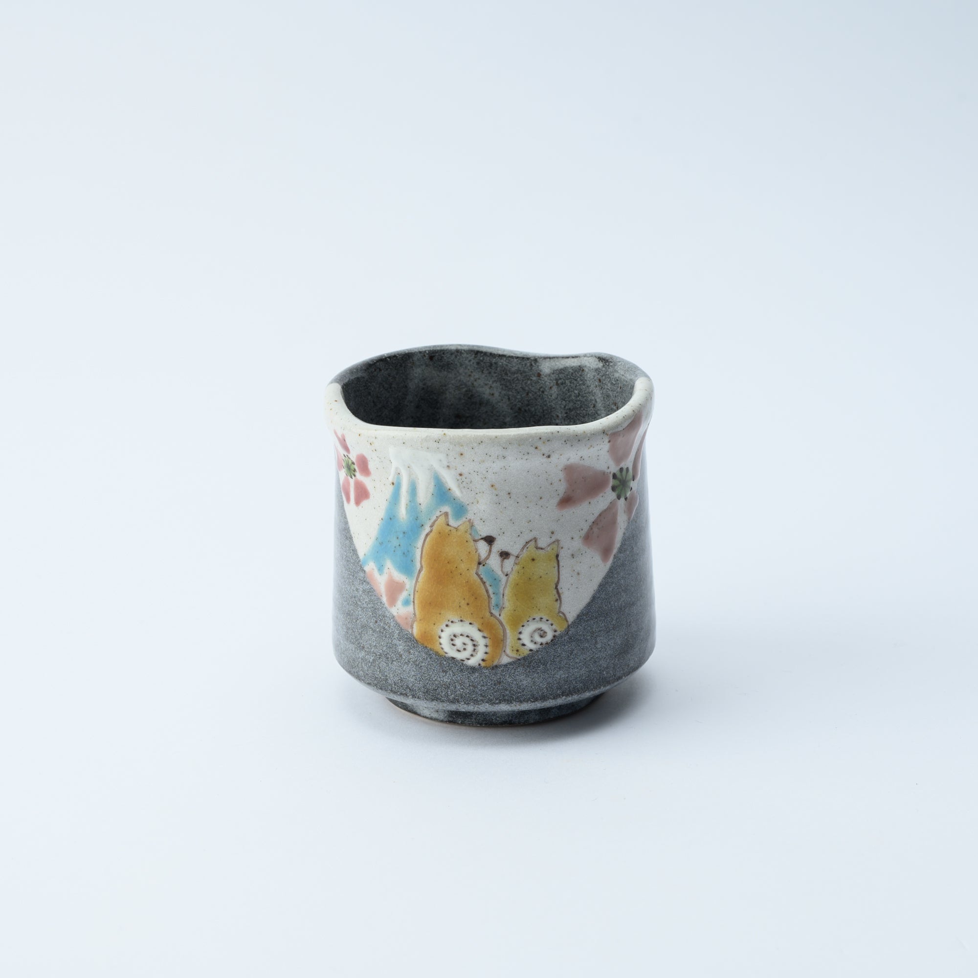 Shiba Inu in Sunny Spot Yunomi Japanese Teacup