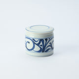 Baizan Kiln Arabesque Tobe Cylindrical Spice Container with Lid