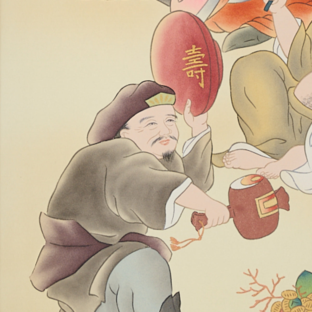 Seven Lucky Gods Kakejiku Hanging Scroll