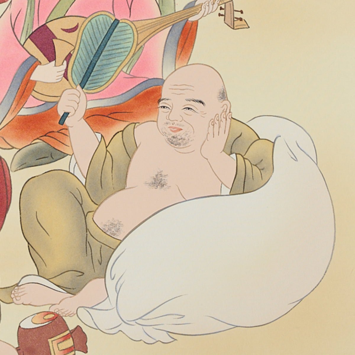 Seven Lucky Gods Kakejiku Hanging Scroll