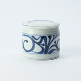 Baizan Kiln Arabesque Tobe Cylindrical Spice Container with Lid