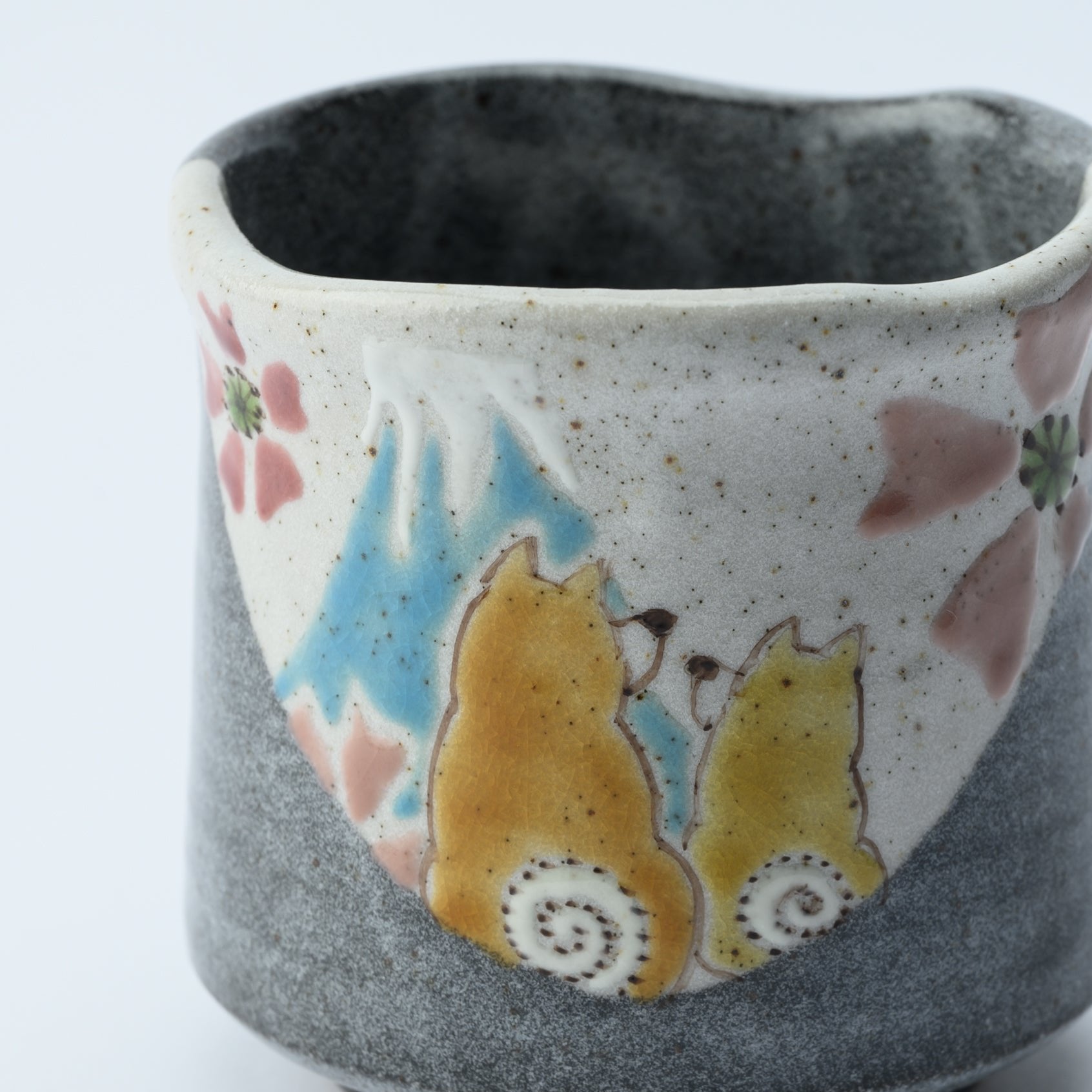 Shiba Inu in Sunny Spot Yunomi Japanese Teacup