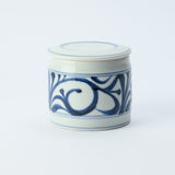 Baizan Kiln Arabesque Tobe Cylindrical Spice Container with Lid