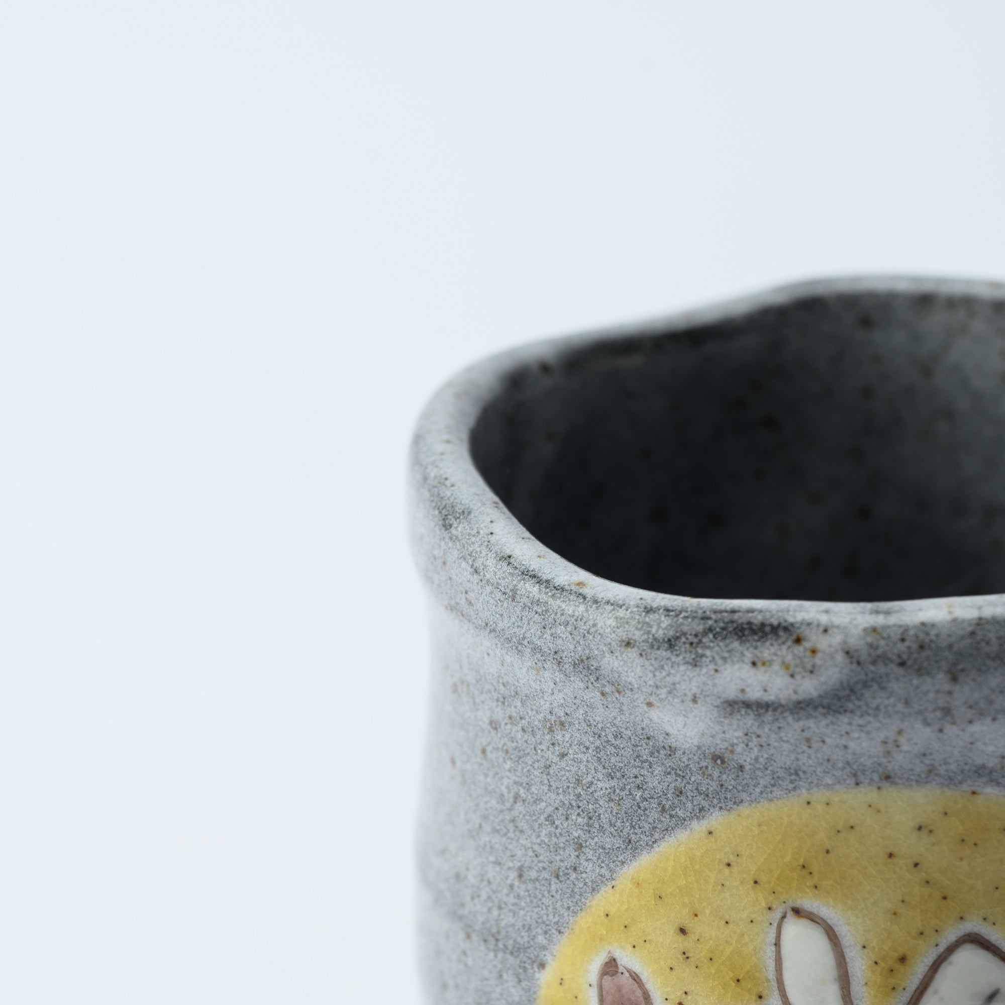 Rabbits in Sunny Spot Yunomi Japanese Teacup Pair