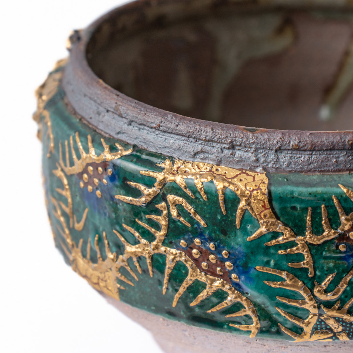 Gold Plum Round Plant Pot