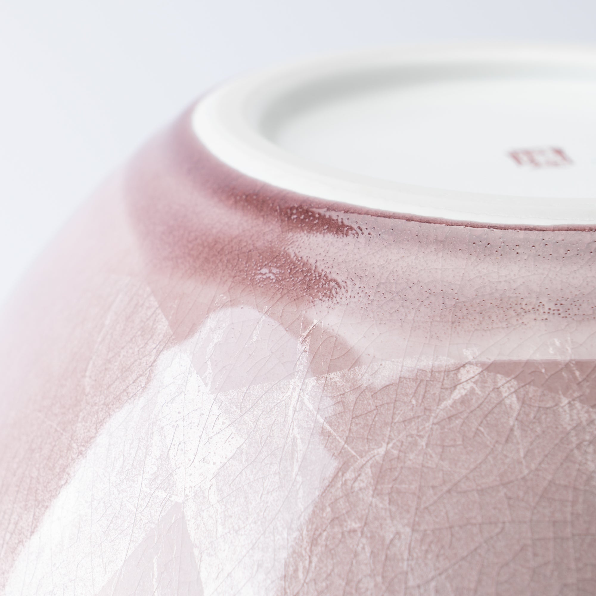 Ginsai Crane Round Japanese Flower Vase 8.1 IN