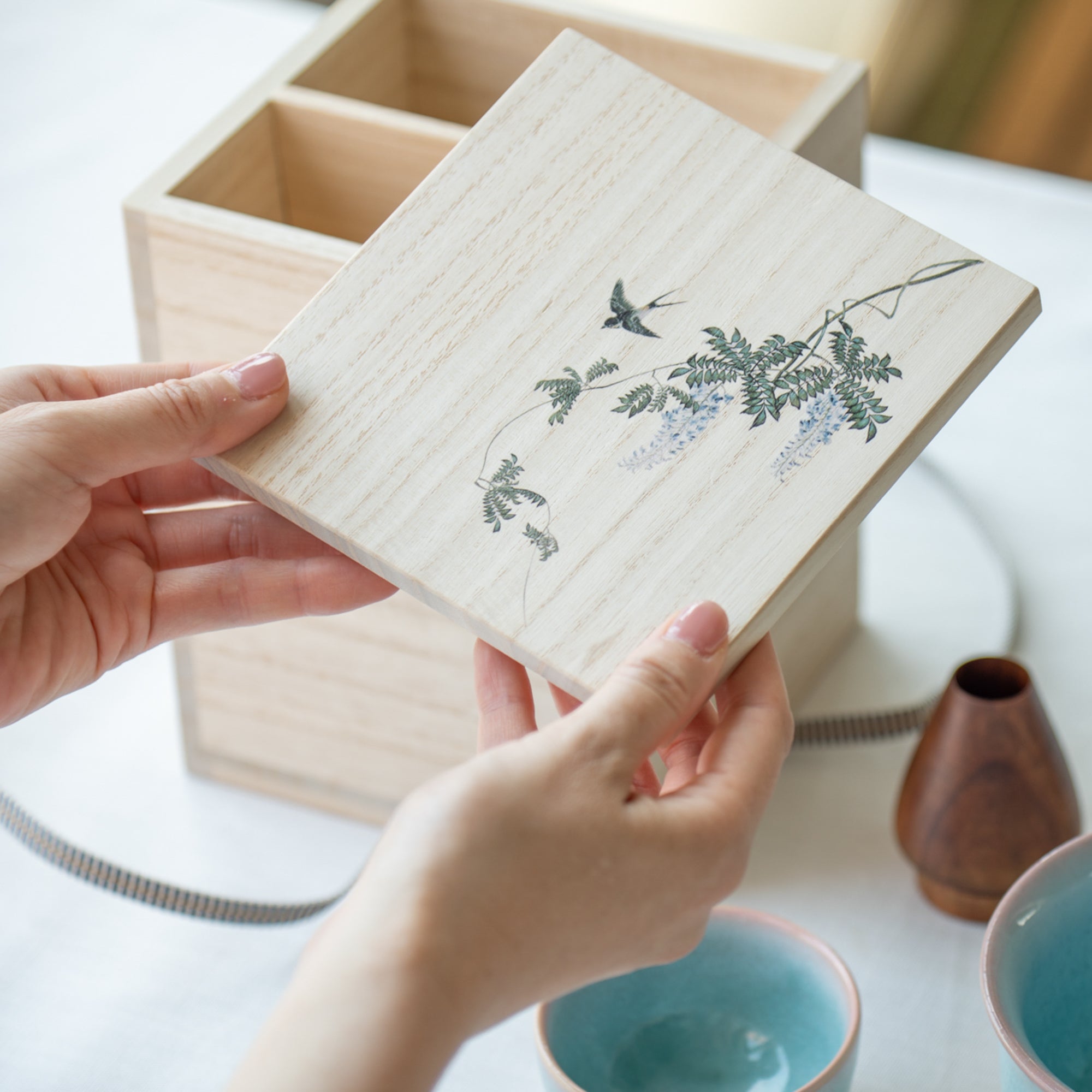 Blue Gradient Matcha Tea Set