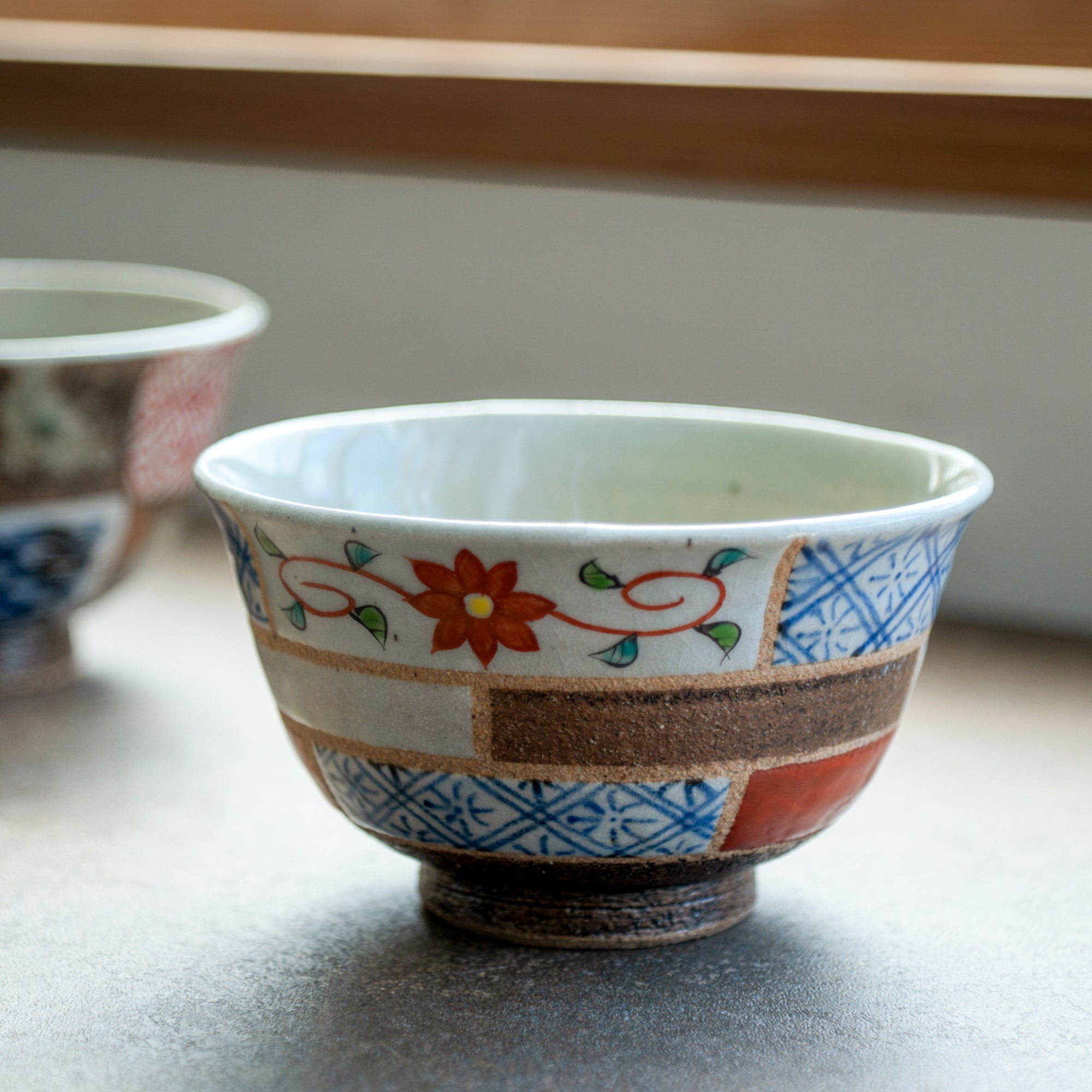 Cuenco Donburi con diseño floral de 6,2 pulgadas
