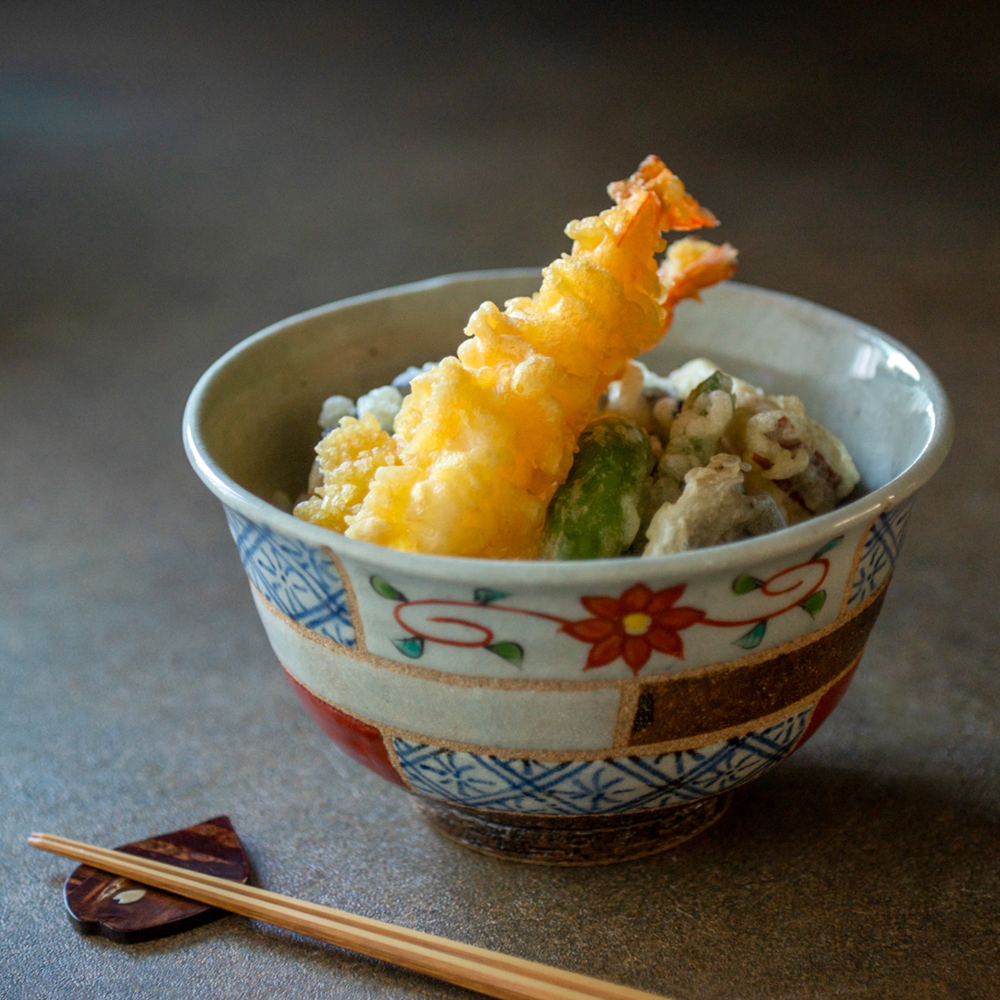 Cuenco Donburi con diseño floral de 6,2 pulgadas