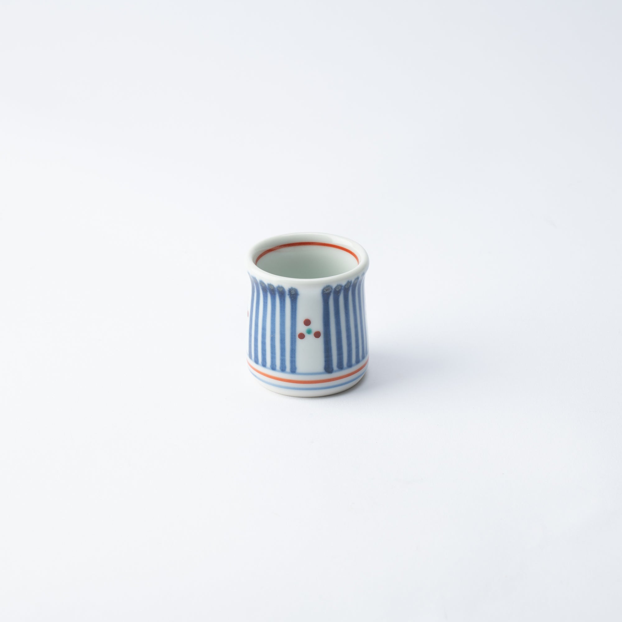 Blue and Red Lines Toothpick Holder