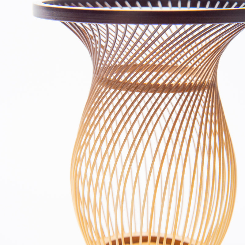 Yamaboushi Suruga Bamboo Basketry Japanese Flower Vase
