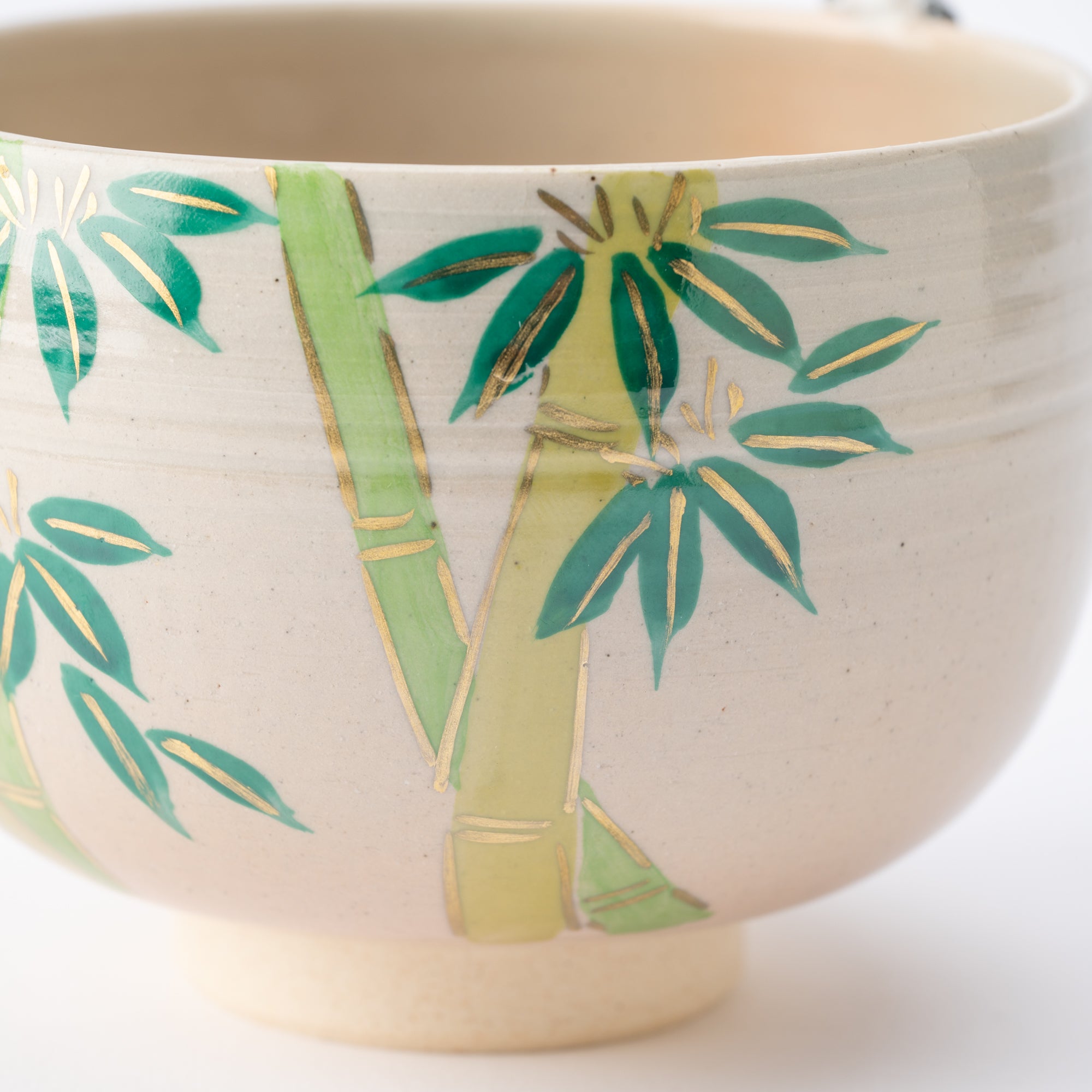 Bamboo and Peeking Panda Matcha Bowl Chawan