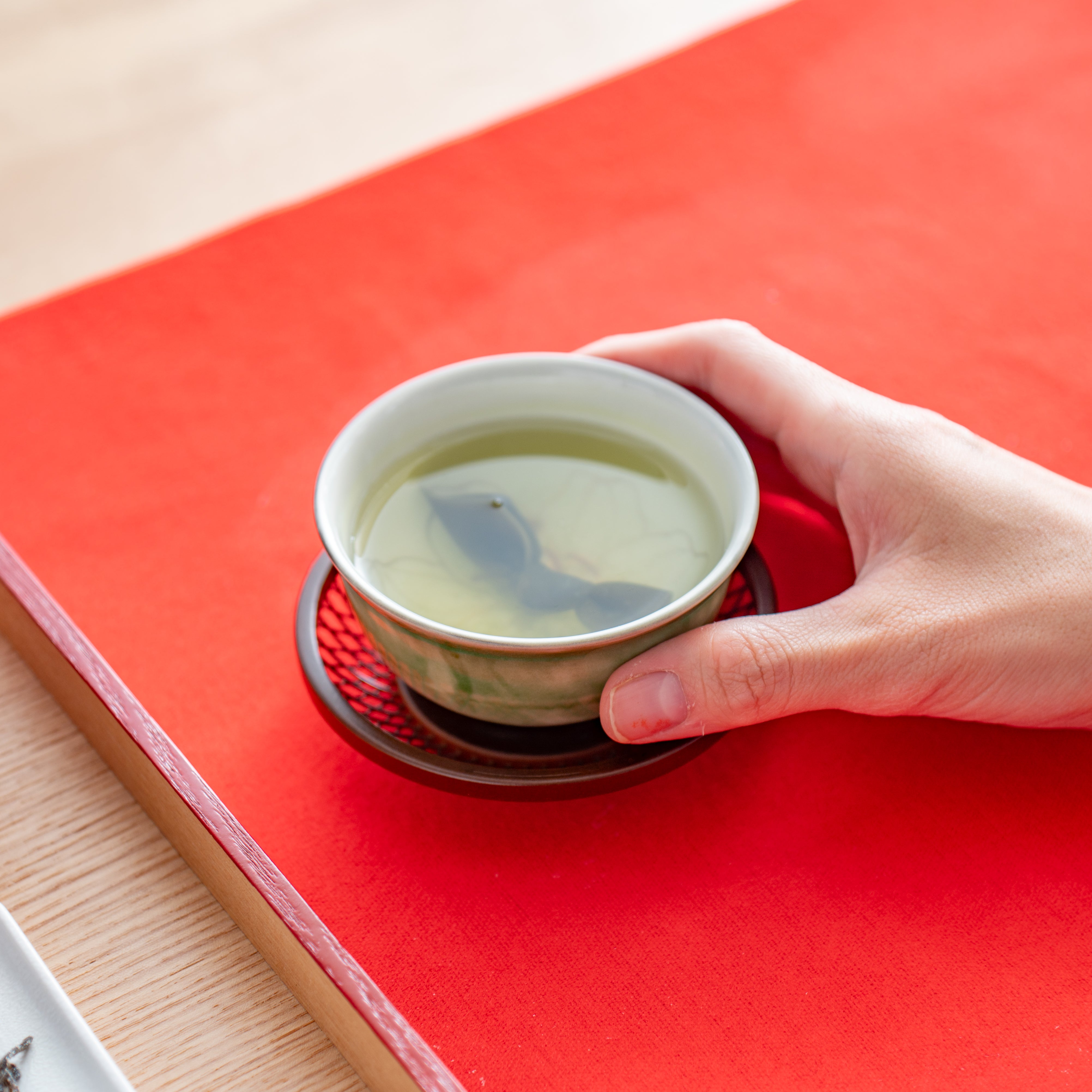 Colorful Floral Japanese Teacup