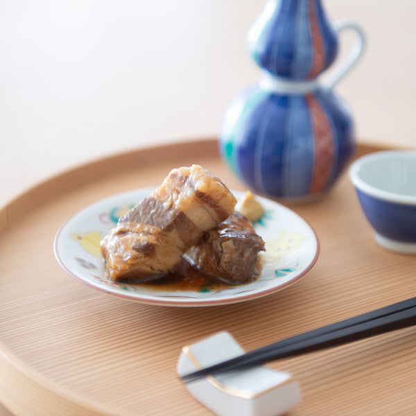 Seikou Kiln Auspicious Omen Kutani Sauce Plate