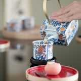 Rinkuro Pomegranate Old Imari Japanese Teapot Set 16.9oz (500ml)