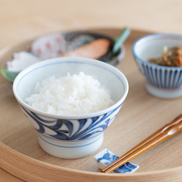 Baizan Kiln Kurawanka Arabesque Small Japanese Rice Bowl