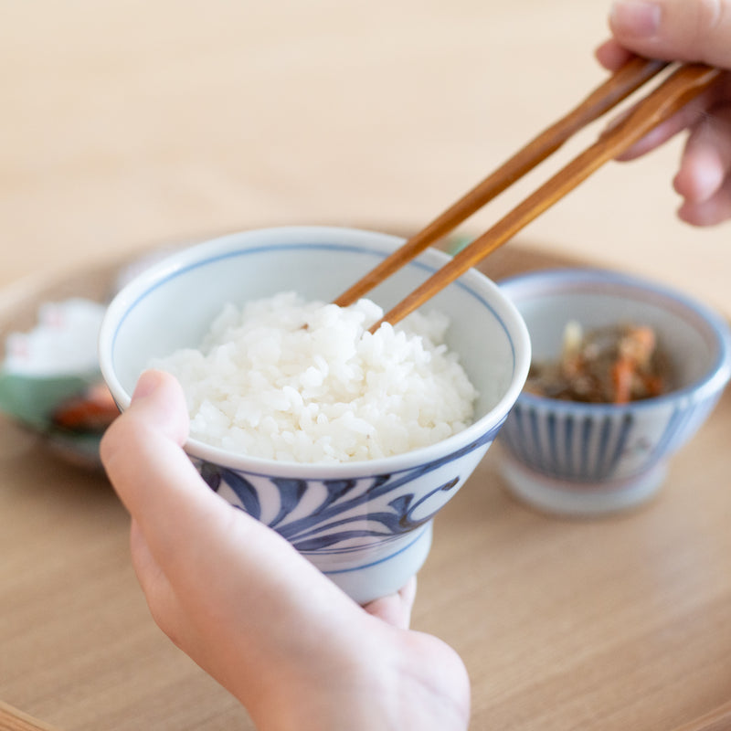 Baizan Kiln Kurawanka Arabesque Small Japanese Rice Bowl