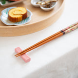 Matsukan Crystal Komorebi Wakasa Lacqueware Chopsticks Set 22.5 cm (8.9 in) with Chopstick Rests (Set of Two)