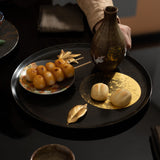 Hakuichi Hazy Moon Kanazawa Gold Leaf Lacquerware Tray