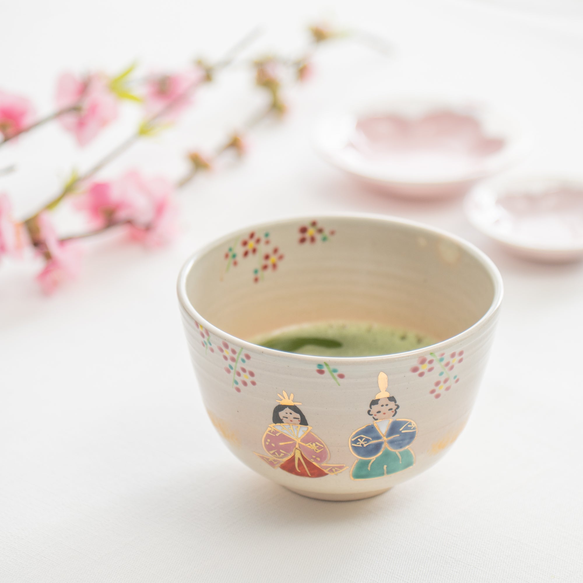 Hinamatsuri Kyo Ware Matcha Bowl