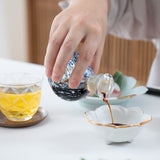 Hirota Blue Bird Edo Glass Soy Sauce Dispenser