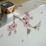 Yamada Yoshiaki Cherry Blossom and Warbling White-eye Japanese Flower Vase