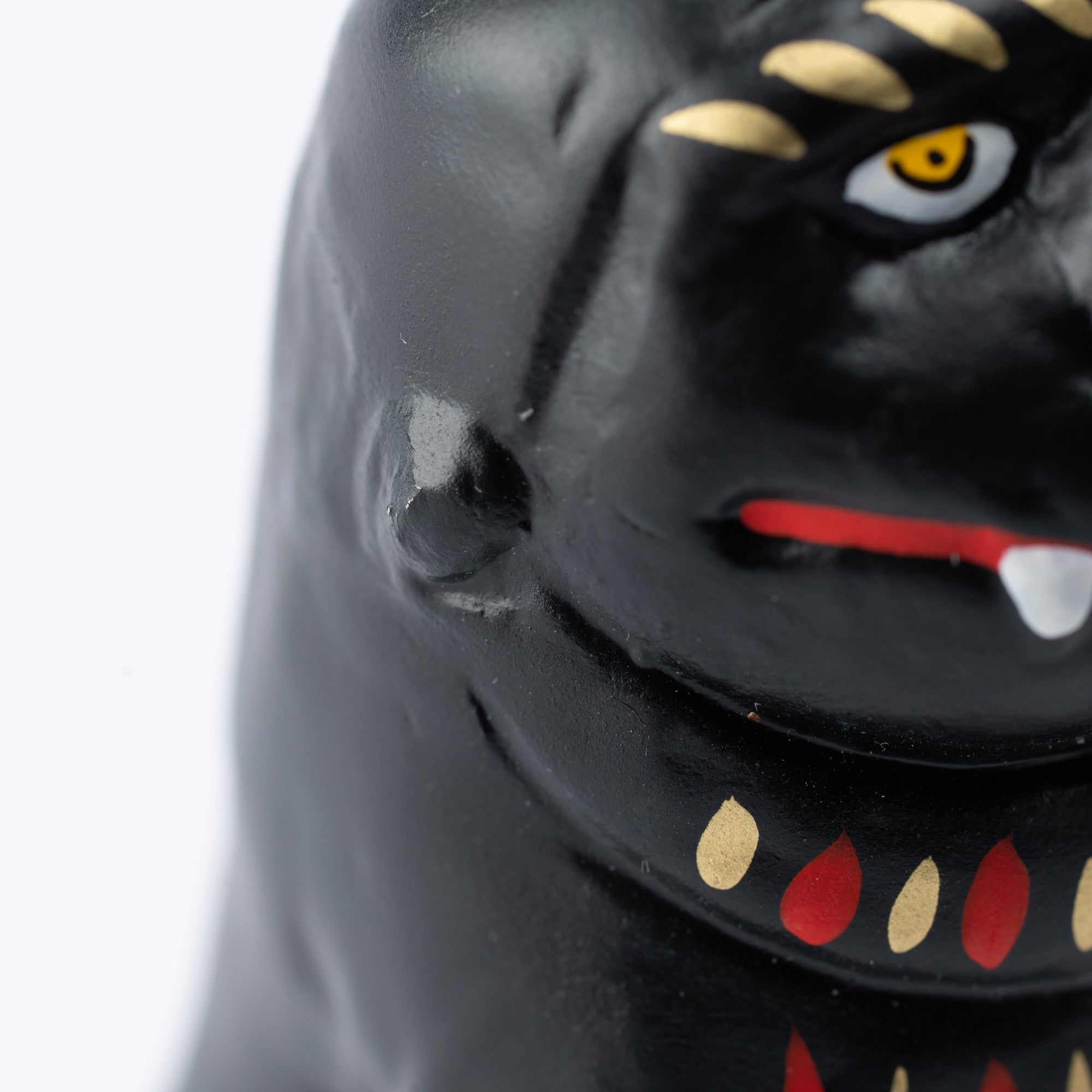 Black Komainu Ungyo Figurine