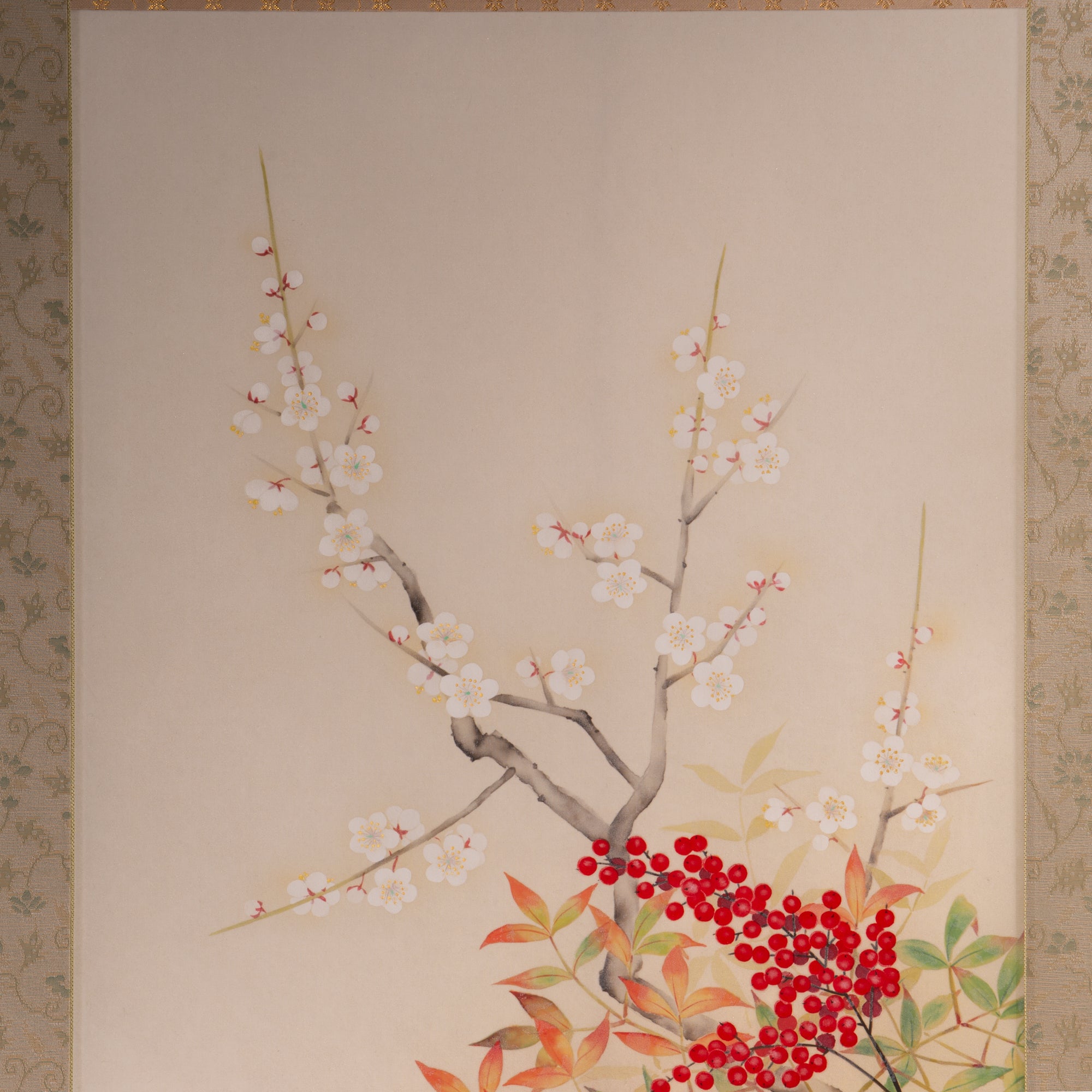 Flowers of the Four Seasons Kakejiku Hanging Scroll