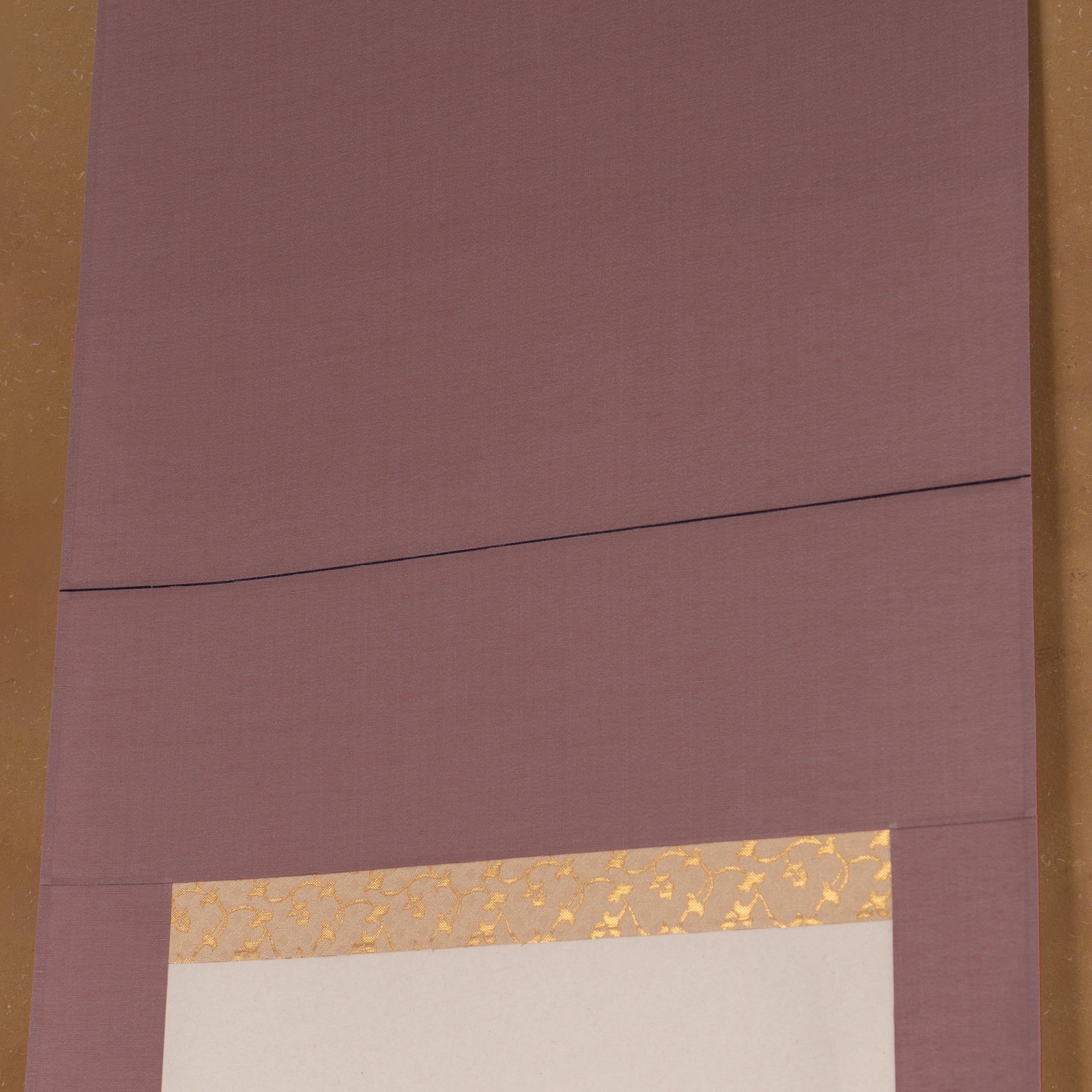 Sparrows and Sakura with Calligraphy Kakejiku Hanging Scroll