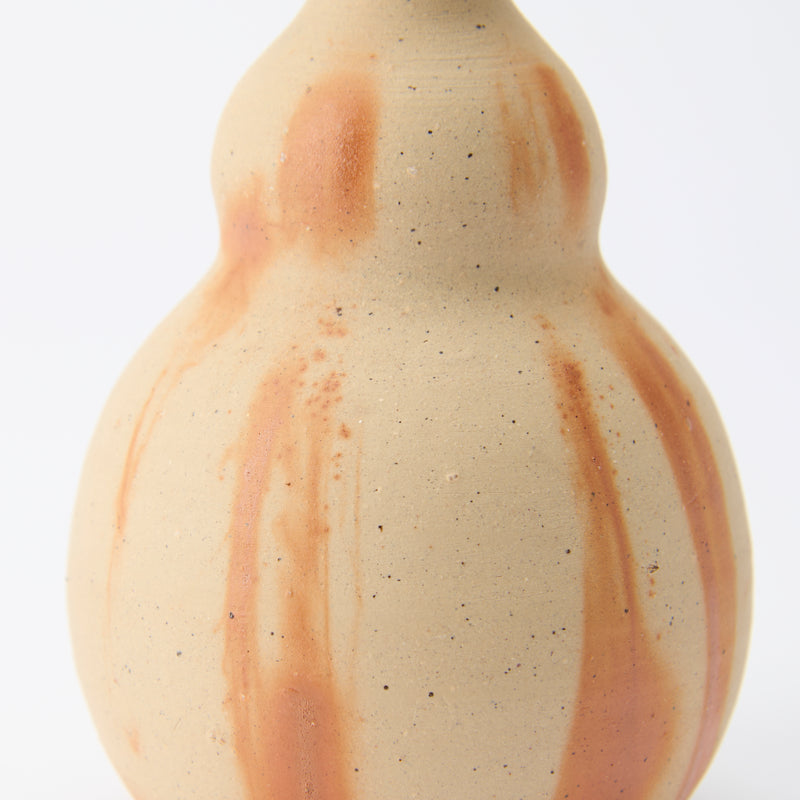 Hozan Kiln Hidasuki Gourd‐shaped Bizen Ware Sake Set