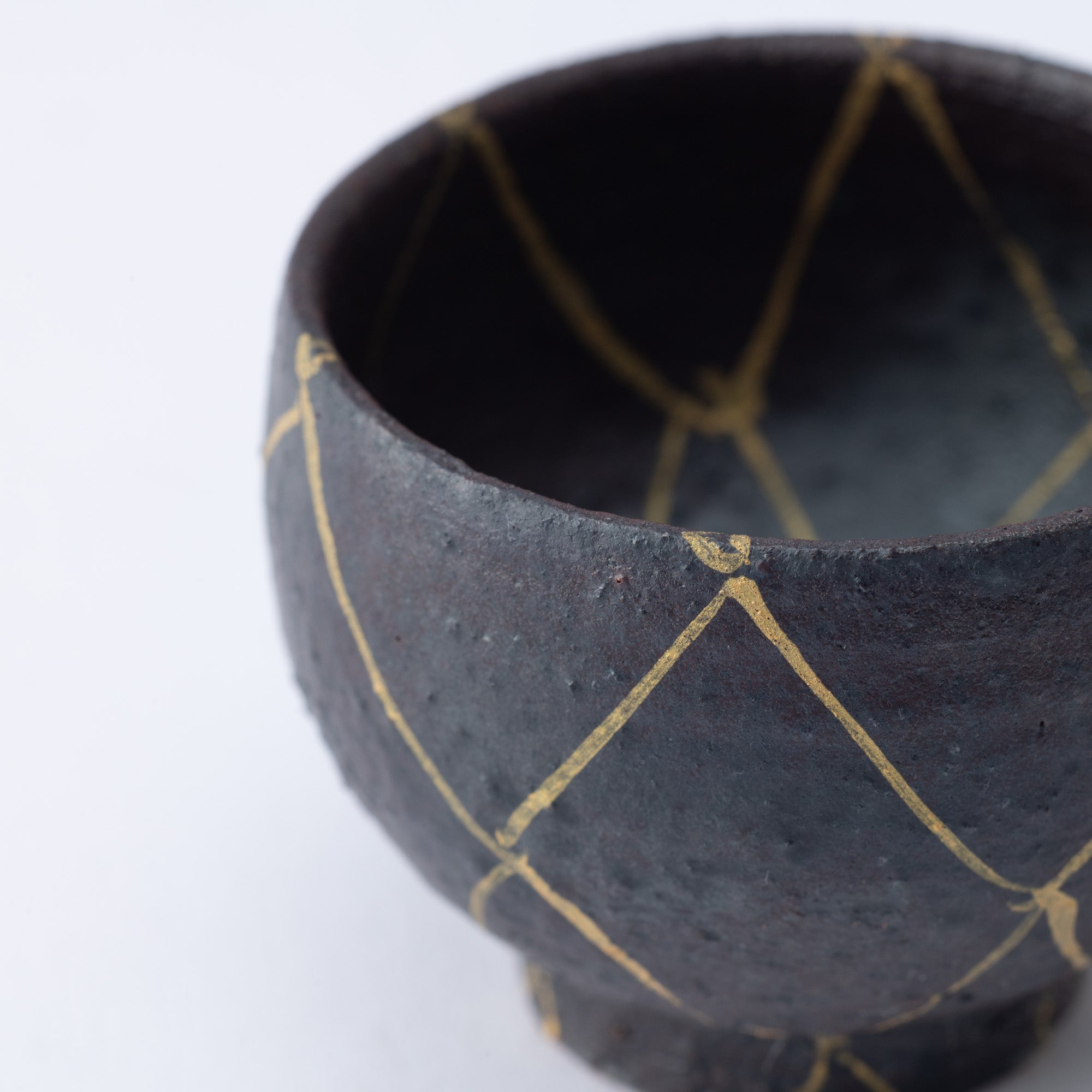 Kinsai Mesh Design Ochoko Sake Cup