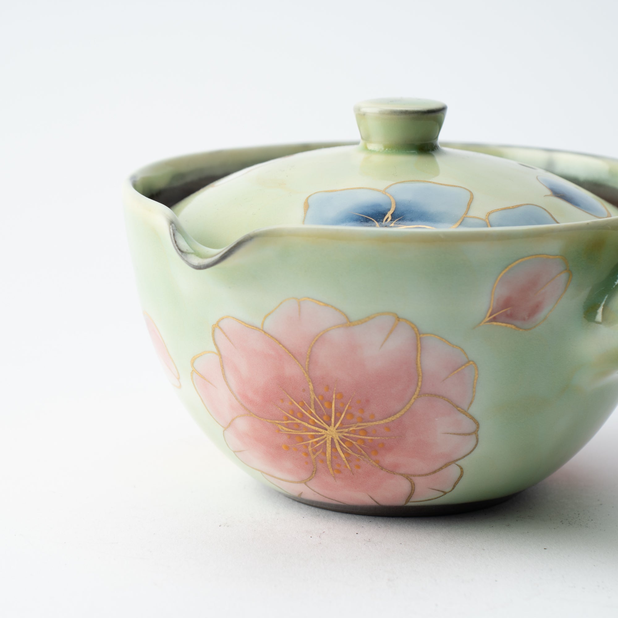 Colorful Floral Japanese Teapot