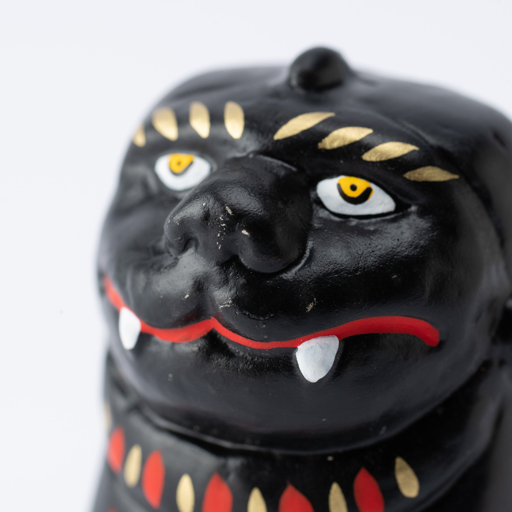 Black Komainu Ungyo Figurine